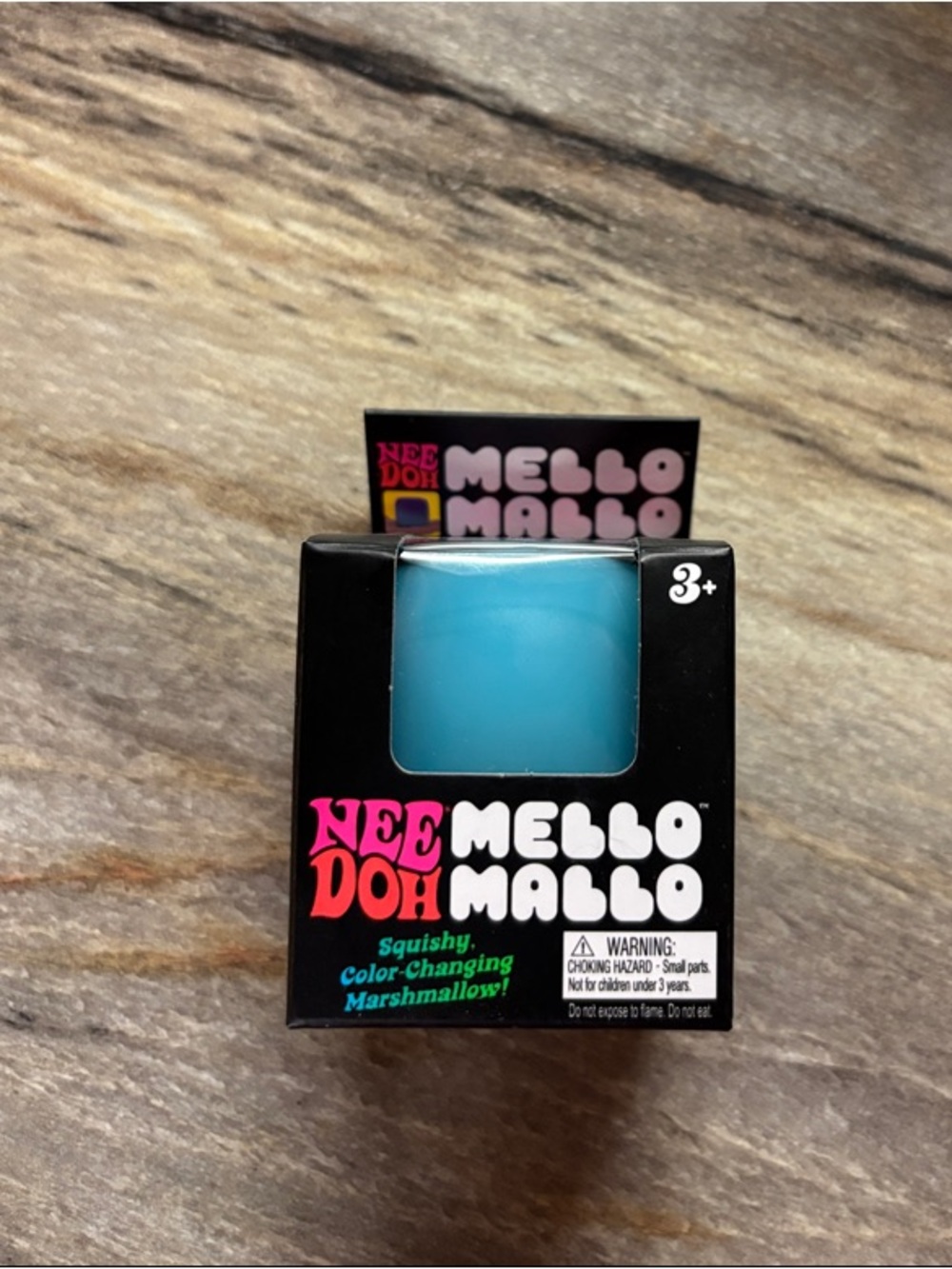 Rare! NeeDoh Mello-Mallo Color-Changing Marshmallow Squishy - Blue